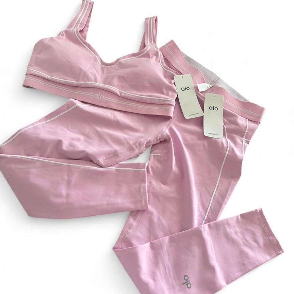 Alo Yoga Pink Matching Activewear Set – Size XL (NWT) - Picture 2 of 8